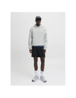 Sweat à capuche fusion scuba gris chiné homme - Jack & Jones