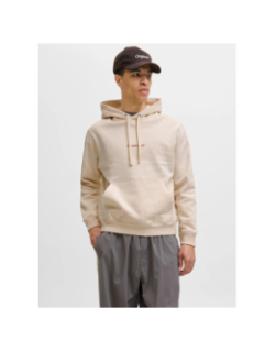 Sweat à capuche jornorrebro beige homme - Jack & Jones