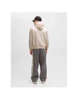 Sweat à capuche jornorrebro beige homme - Jack & Jones