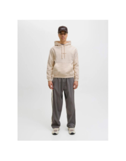 Sweat à capuche jornorrebro beige homme - Jack & Jones