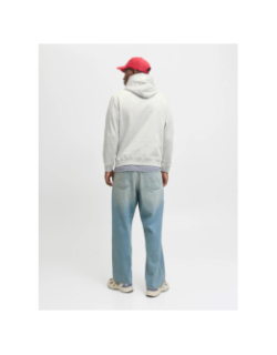 Sweat à capuche jornorrebro gris chiné homme - Jack & Jones