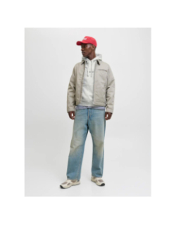 Sweat à capuche jornorrebro gris chiné homme - Jack & Jones