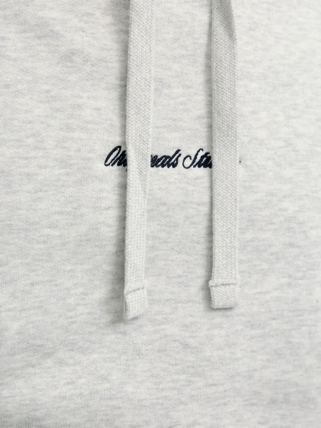 Sweat à capuche jornorrebro gris chiné homme - Jack & Jones