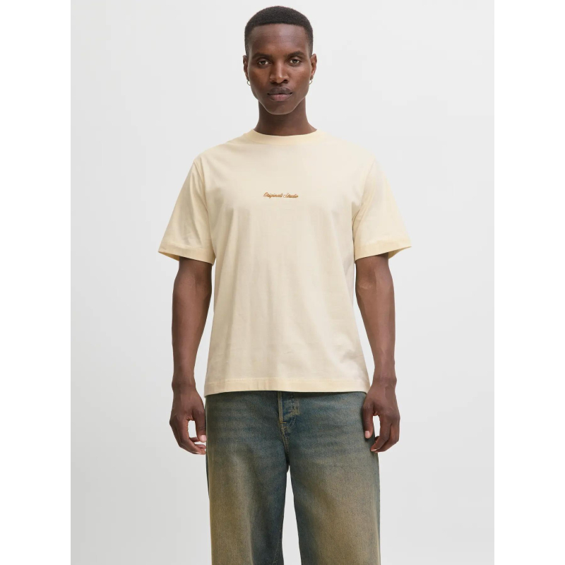 T-shirt jornorrebro blanc crème homme - Jack & Jones