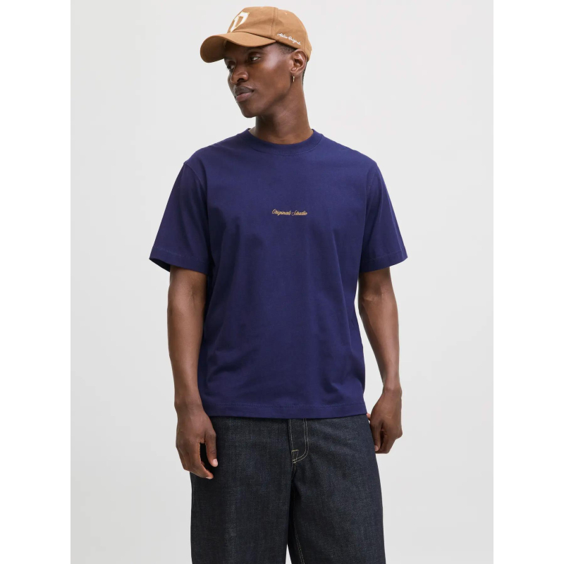 T-shirt jornorrebro bleu marine homme - Jack & Jones