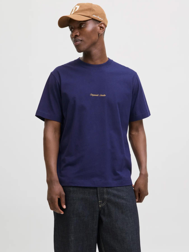 T-shirt jornorrebro bleu marine homme - Jack & Jones