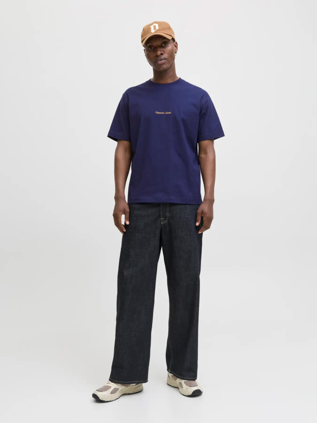 T-shirt jornorrebro bleu marine homme - Jack & Jones