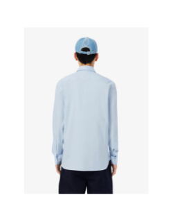Chemise slim fit popeline stretch bleu ciel homme - Lacoste