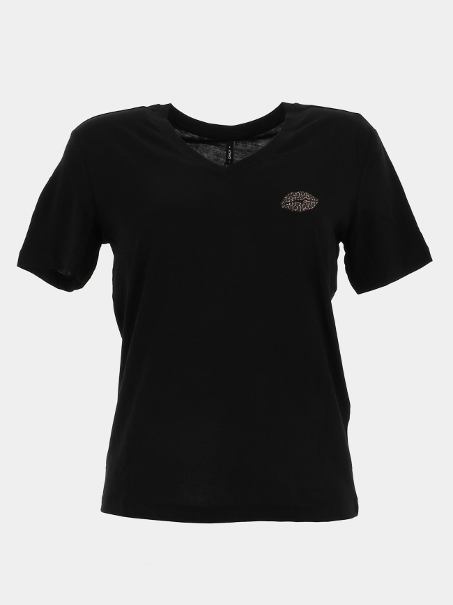 T-shirt à manches courtes onlhenny noir femme - Only