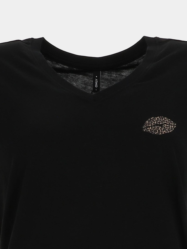 T-shirt à manches courtes onlhenny noir femme - Only
