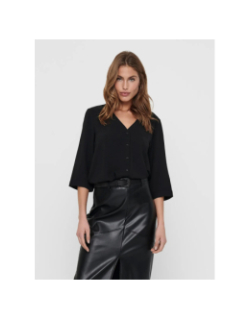 Blouse à manche 3/4 jdylion noir femme - JDY