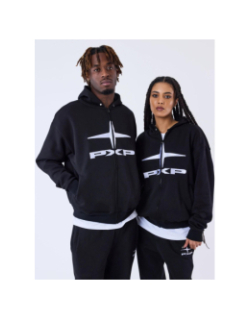 Sweat à capuche zippé logo polaris noir homme - Project X Paris