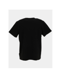 T-shirt à logo encadré bleu relief noir homme - Chabrand