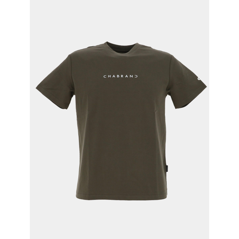 T-shirt à manches courtes kaki homme - Chabrand