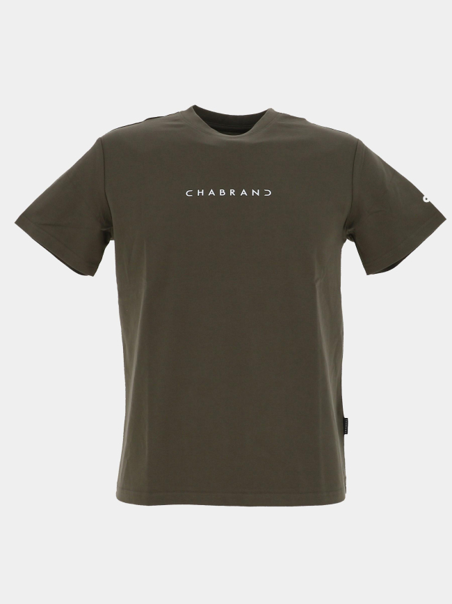 T-shirt à manches courtes kaki homme - Chabrand