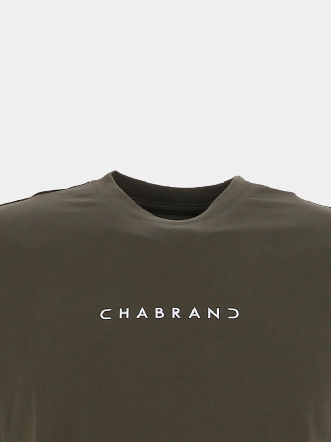 T-shirt à manches courtes kaki homme - Chabrand