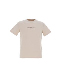 T-shirt à manches courtes beige homme - Chabrand