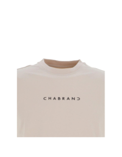 T-shirt à manches courtes beige homme - Chabrand