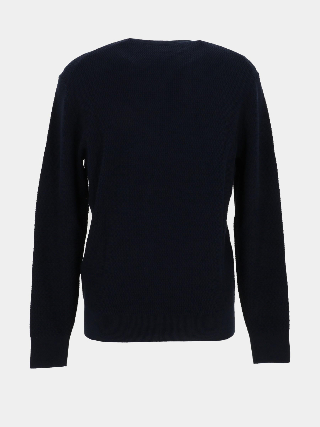 Pull en coton texturé bleu marine homme - Calvin Klein
