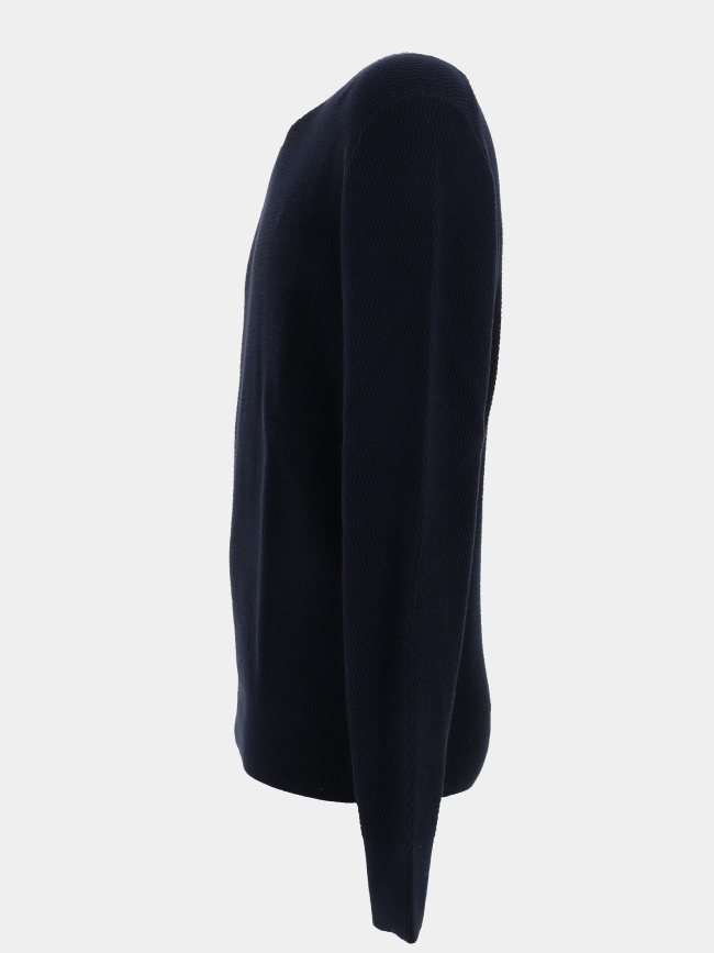 Pull en coton texturé bleu marine homme - Calvin Klein