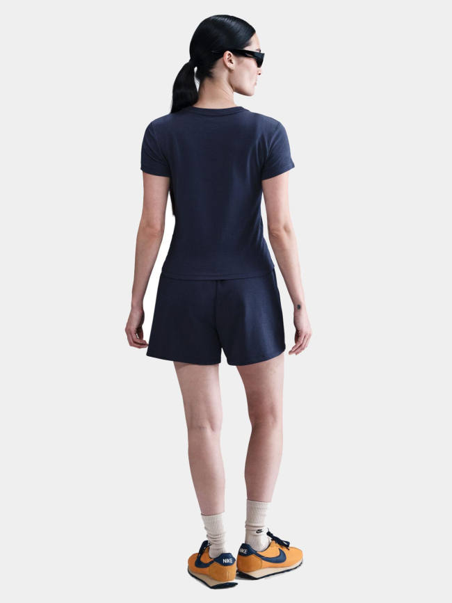 T-shirt à manches courtes chill knit bleu marine femme - Nike