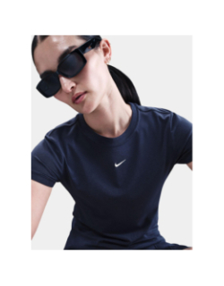 T-shirt à manches courtes chill knit bleu marine femme - Nike
