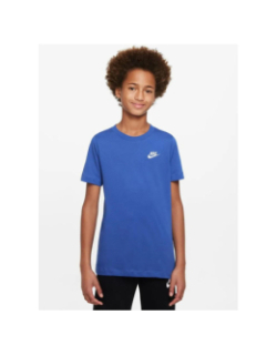 T-shirt à manches courtes emb futura bleu garçon - Nike