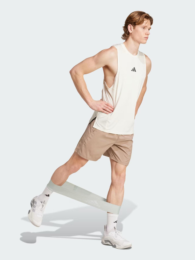 Short de sport tr-es marron homme - Adidas