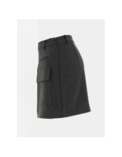 Jupe courte olexa wrap gris femme - Only