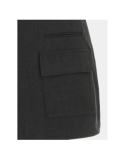 Jupe courte olexa wrap gris femme - Only