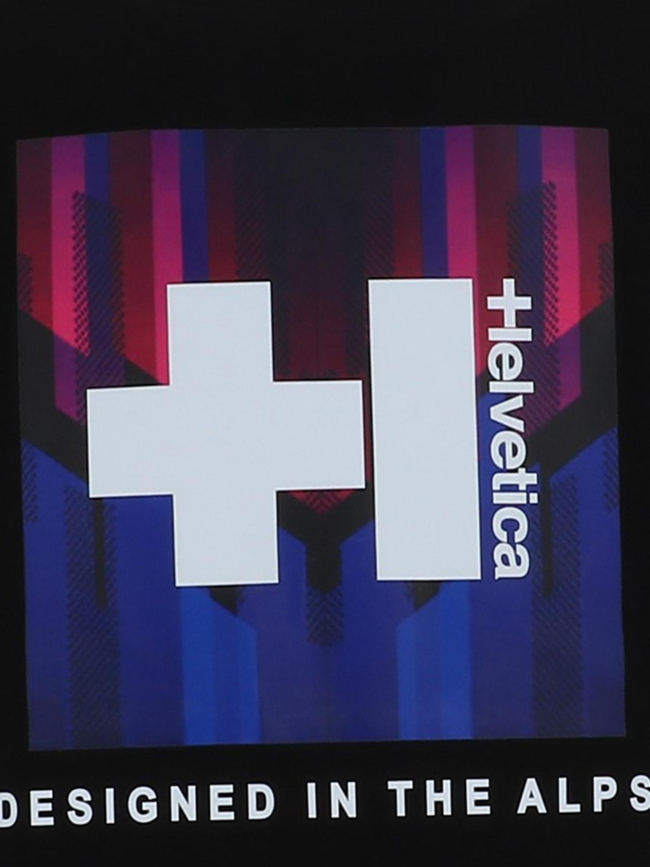 T-shirt à manches courtes square noir homme - Helvetica