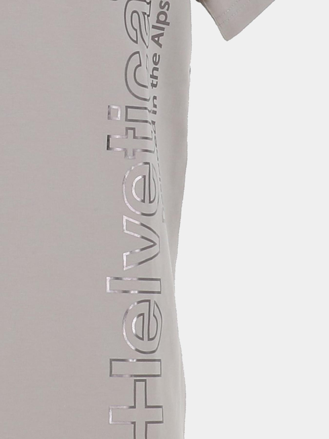 T-shirt à manches courtes hunter gris homme - Helvetica