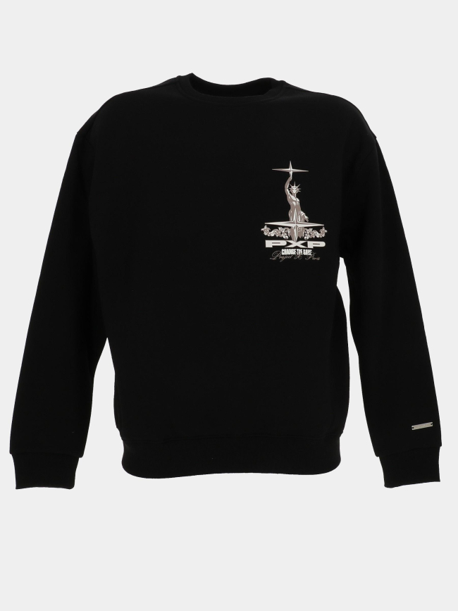 Sweat à col rond the game noir homme - Project X Paris