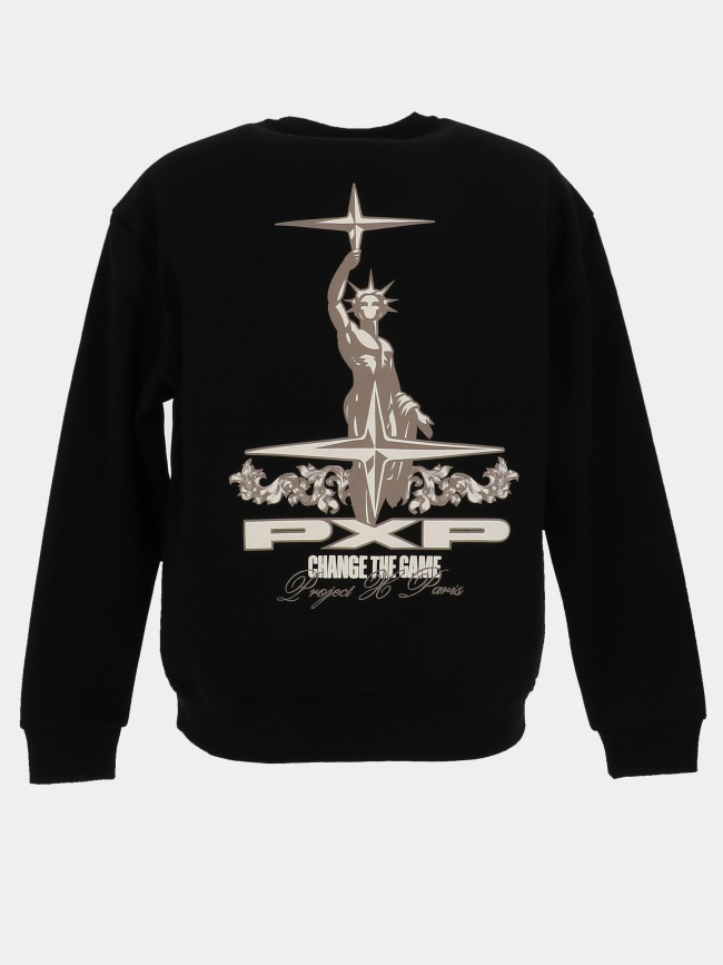 Sweat à col rond the game noir homme - Project X Paris