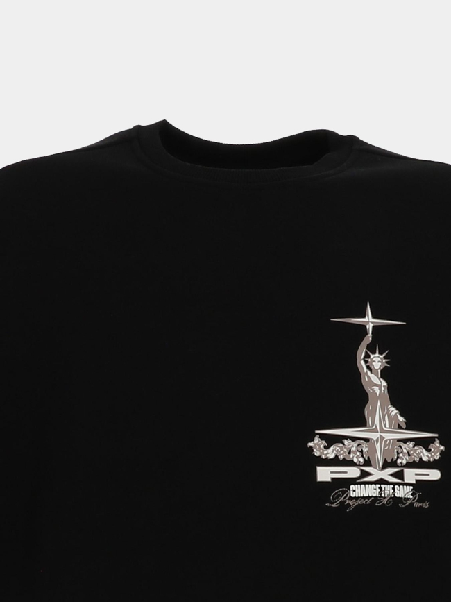 Sweat à col rond the game noir homme - Project X Paris
