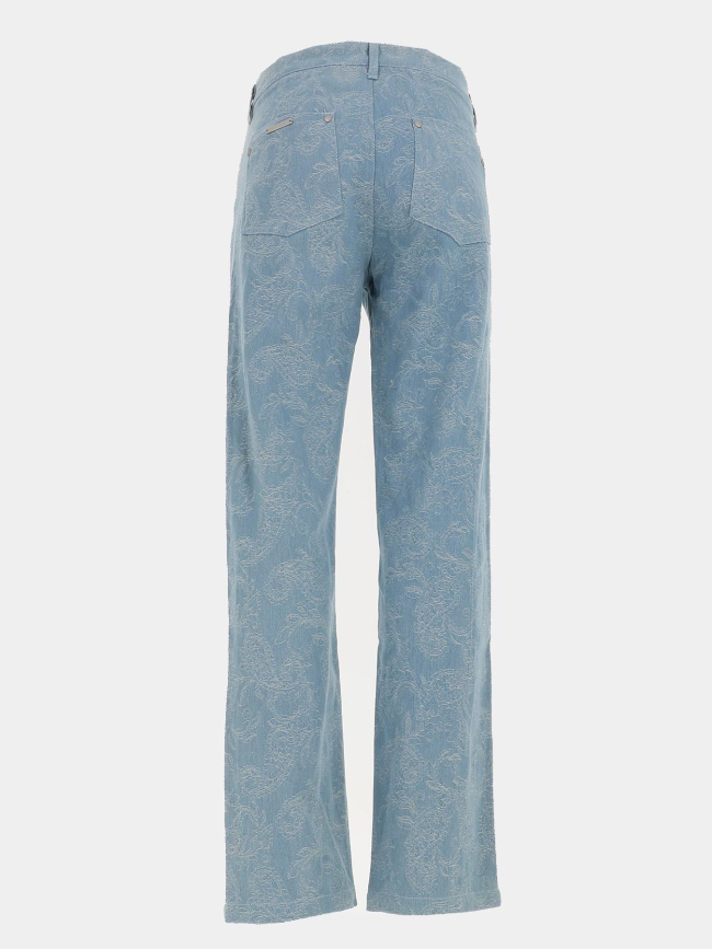 Jean slim à motif feuillage bleu ciel homme - Project X Paris