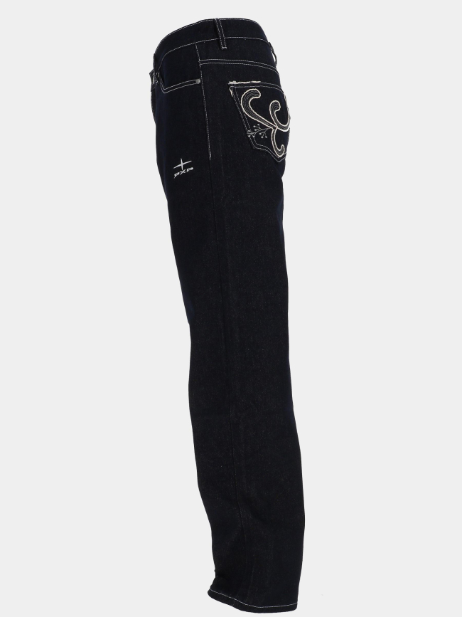 Jean à poches brodées bleu marine homme - Project X Paris