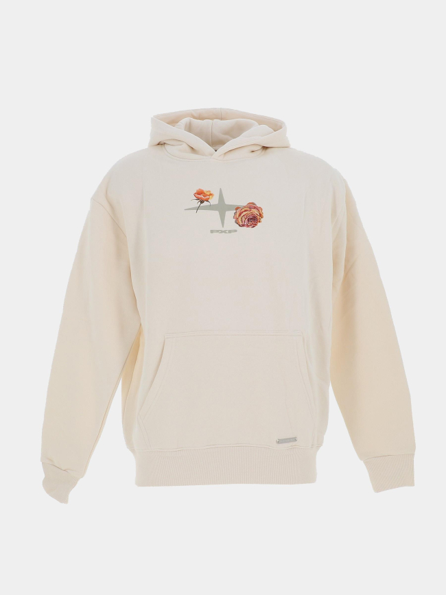 Sweat à capuche wild spirit beige homme - Project X Paris