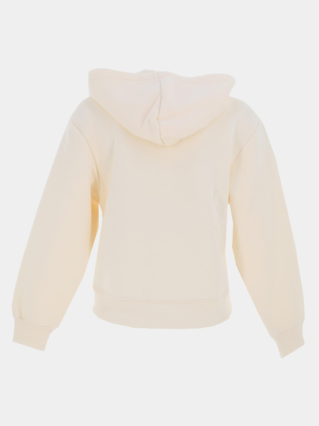 Sweat à capuche zippé logo polaris beige femme - Project X Paris