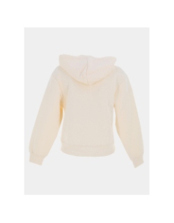 Sweat à capuche zippé logo polaris beige femme - Project X Paris