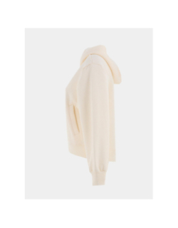 Sweat à capuche zippé logo polaris beige femme - Project X Paris