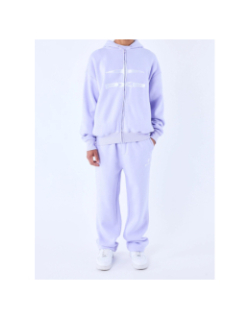 Sweat à capuche zippé logo polaris violet femme - Project X Paris