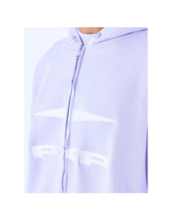 Sweat à capuche zippé logo polaris violet femme - Project X Paris