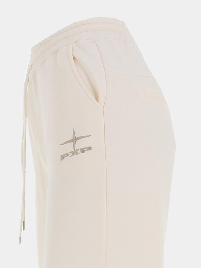 Pantalon jogging polaris brodé beige femme - Project X Paris