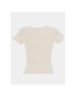 T-shirt logo polaris brodé beige femme - Project X Paris