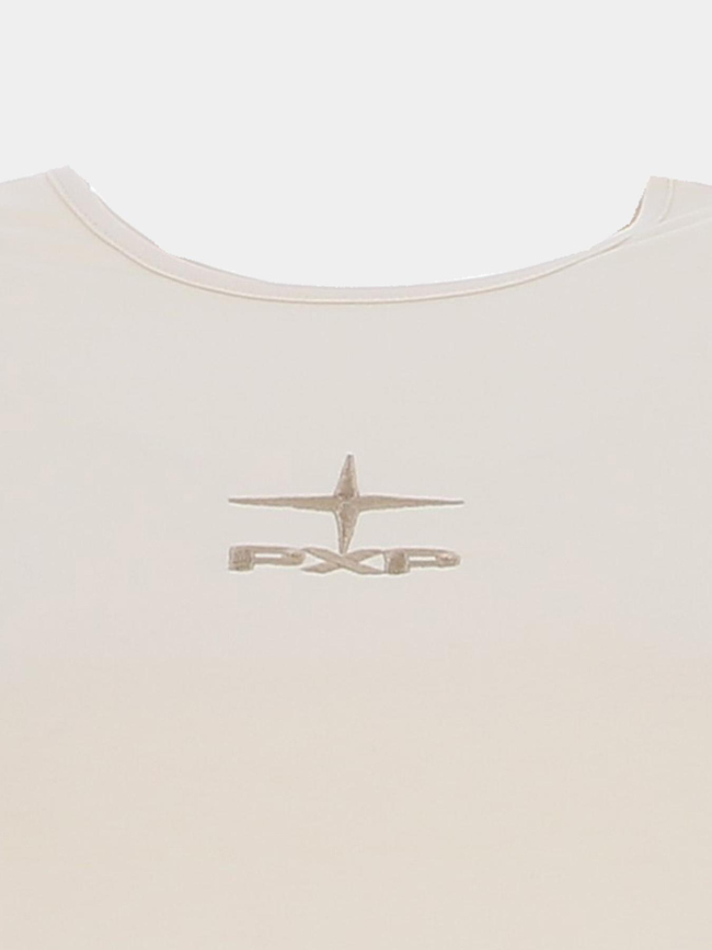 T-shirt logo polaris brodé beige femme - Project X Paris