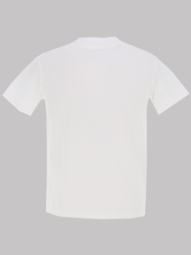 T-shirt à logo relief encadré blanc homme - Chabrand