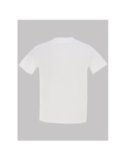 T-shirt à logo relief encadré blanc homme - Chabrand