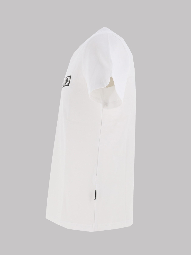 T-shirt à logo relief encadré blanc homme - Chabrand