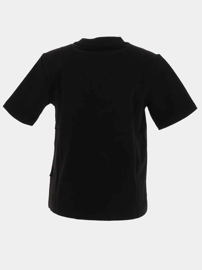 T-shirt à logo encadré bleu relief noir garçon - Chabrand